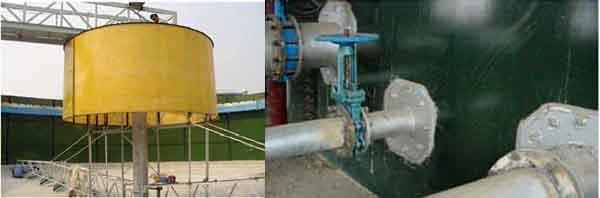 مقاومت در برابر خوردگی در مخازن ذخیره آب فاضلاب راکتور EGSB سبز 0