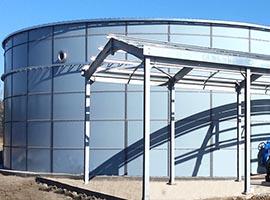 مخازن شیشه ای به فولاد برای پروژه تصفیه آب کشاورزی در اکوادور 1