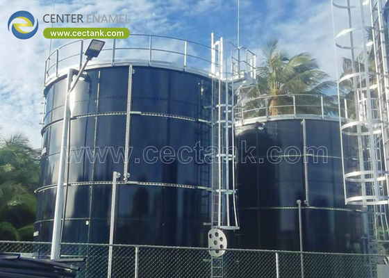 افزایش کارایی و قابلیت اطمینان AWWA D103/EN ISO28765 مخازن استاندارد شیشه ای به فولاد برای تولید جامد صنعتی