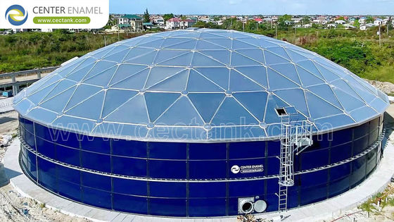 مخازن شیشه ای به فولاد در ظرفیت بزرگ با استانداردهای AWWA و OSHA مطابقت دارد