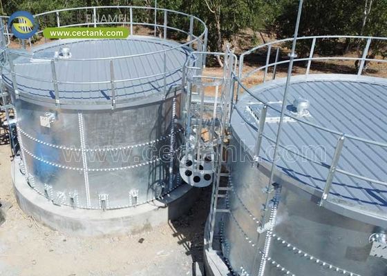 مخازن گالوانیزه با بولت برای ذخیره آب آشامیدنی در کارخانه های تصفیه آب شهری