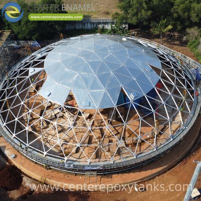 گنبد ژئودزیک آلومینیومی برای مخزن آب خام: از رشد جلبک جلوگیری می کند و خلوص آب را قبل از فرآیند تصفیه حفظ می کند