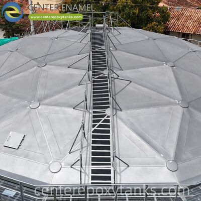 Aluminum Dome for an Effluent Sludge Storage Tank: Reliable Cover for Containing Sludge Odors and Preventing Rainwater Infiltration