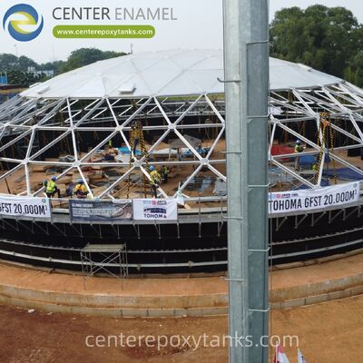 سقف گنبد آلومینیوم برای مخازن ذخیره سازی محصولات پتروشیمی فولاد ضد زنگ: مقاومت در برابر خوردگی در برابر بخار های شیمیایی و محیط های صنعتی