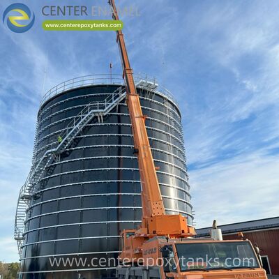 مخازن استیل ایپوکسی به عنوان مخزن فاضلاب کارخانه کاغذ: طراحی شده برای مقاومت در برابر محتوای فیبر بالا و بقایای پالپ خیس.