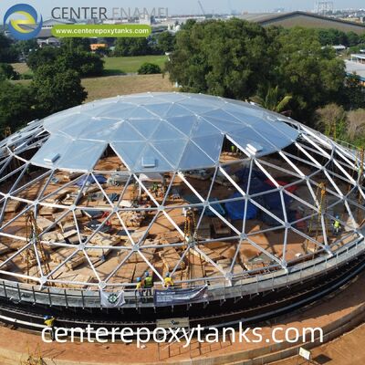 سقف شناور خارجی برای مخازن فولادی جوشیده برای مخازن ذخیره سازی زغال سنگ: کمک می کند تا دود و بوی مضر را در حالی که تبخیر را محدود می کند