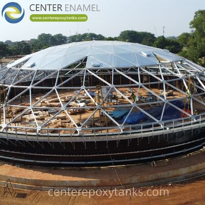 سقف گنبد آلومینیومی برای مخازن ذخیره سازی دیزل فولاد ضد زنگ: تبخیر سوخت را به حداقل می رساند و از آب باران جلوگیری می کند تا ثبات سوخت را به خطر بیندازد