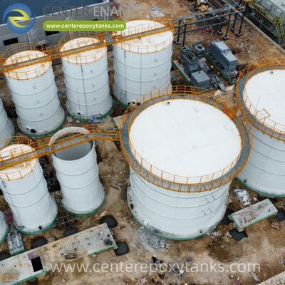 مخازن فولادی با بولت به عنوان مخازن آب رسوب بیوگاز: ذخیره سازی امن برای محصول جانبی غنی از مواد مغذی از فرآیند هضم.