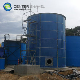مخازن فرآیند صنعتی شیشه ای - ذوب شده - به فولاد - برای ذخیره آب فرآیند