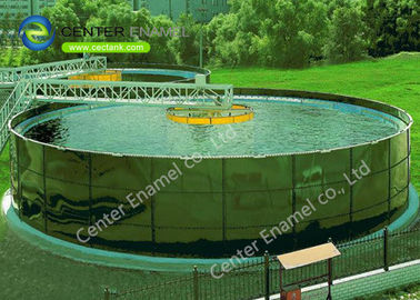 تانک های ذخیره آب فاضلاب فولادی 10000 گالن شیشه ای برای تصفیه آب فاضلاب