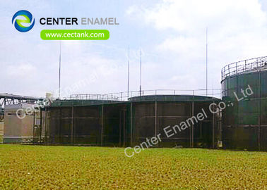 NSF 61 مخازن ذخیره آب فاضلاب فولادی شیشه ای برای پروژه تصفیه لیچ