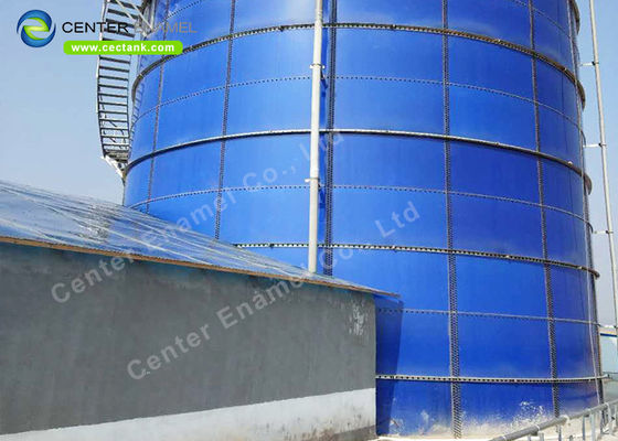 مخازن آب فلزی شیشه ای برای کارخانه تصفیه آب زباله های بیوگاز