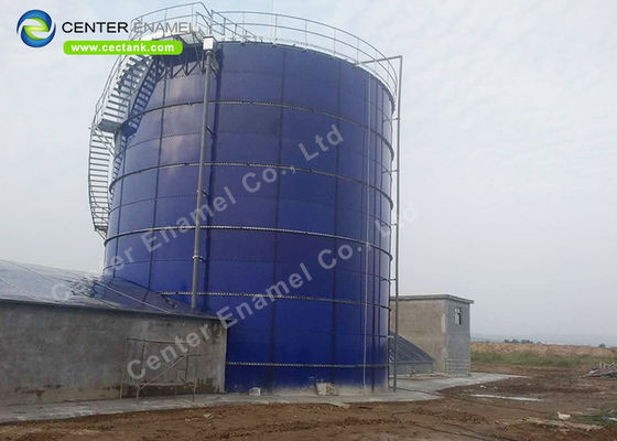 مخزن آب شیشه ای ذوب شده به فولاد برای ذخیره آب فاضلاب شهری