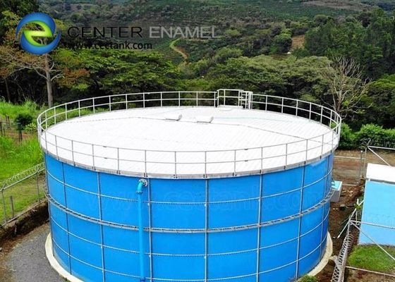 NSF 61 مخازن آب صنعتی شیشه ای فولادی برای پروژه ذخیره آب آشامیدنی