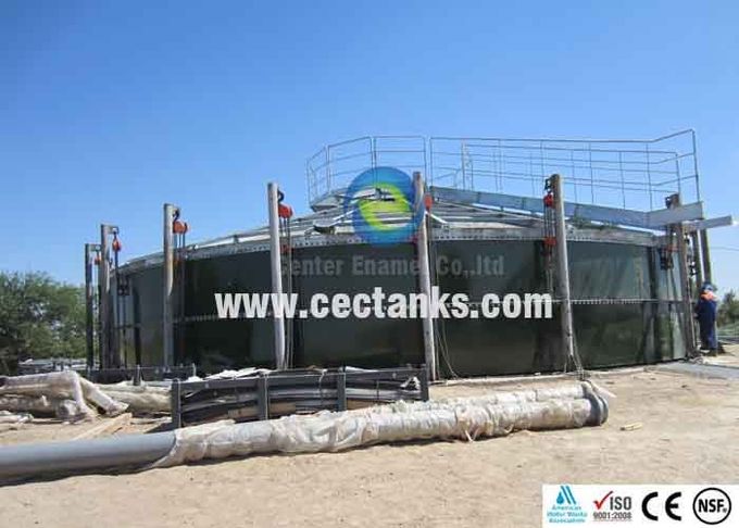 مرکز تصفیه فاضلاب CEC مخازن شیشه ای ذوب شده به فولاد برای ذخیره آب آشامیدنی 0