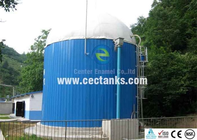 مخزن گاز بیوگازی با غشای دوگانه PVC نصب سریع ISO 9001:2008 1