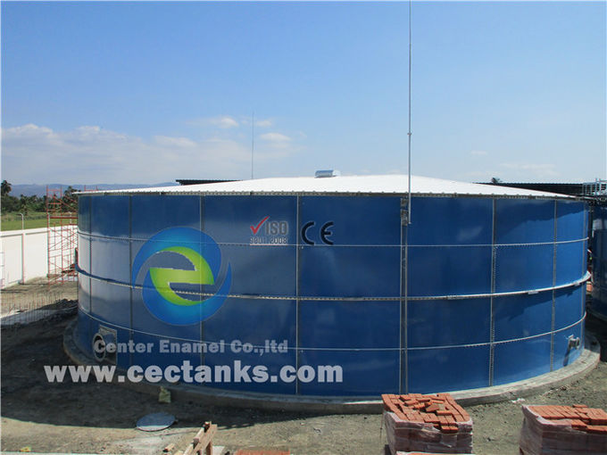 OSHA BSCI مخازن ذخیره آب سفارشی با فولاد شیشه ای ISO9001 قابل گسترش و قابل جابجایی 1