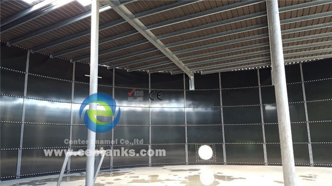 بیش از 2000m3 مخازن ذخیره آب شیشه ای با سقف سطح آلومینیوم ART 310 درجه فولاد 0