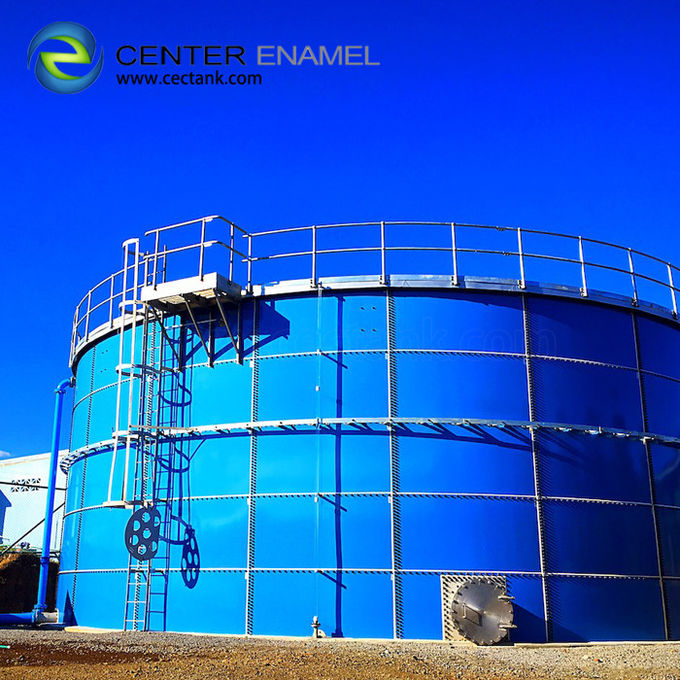 مخازن مایعات فولادی با پیچ برای تصفیه فاضلاب نفت و گاز 0